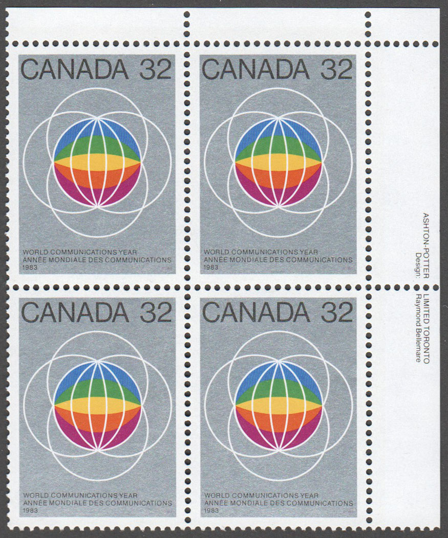 Canada Scott 976 MNH PB UR (A9-3) - Click Image to Close